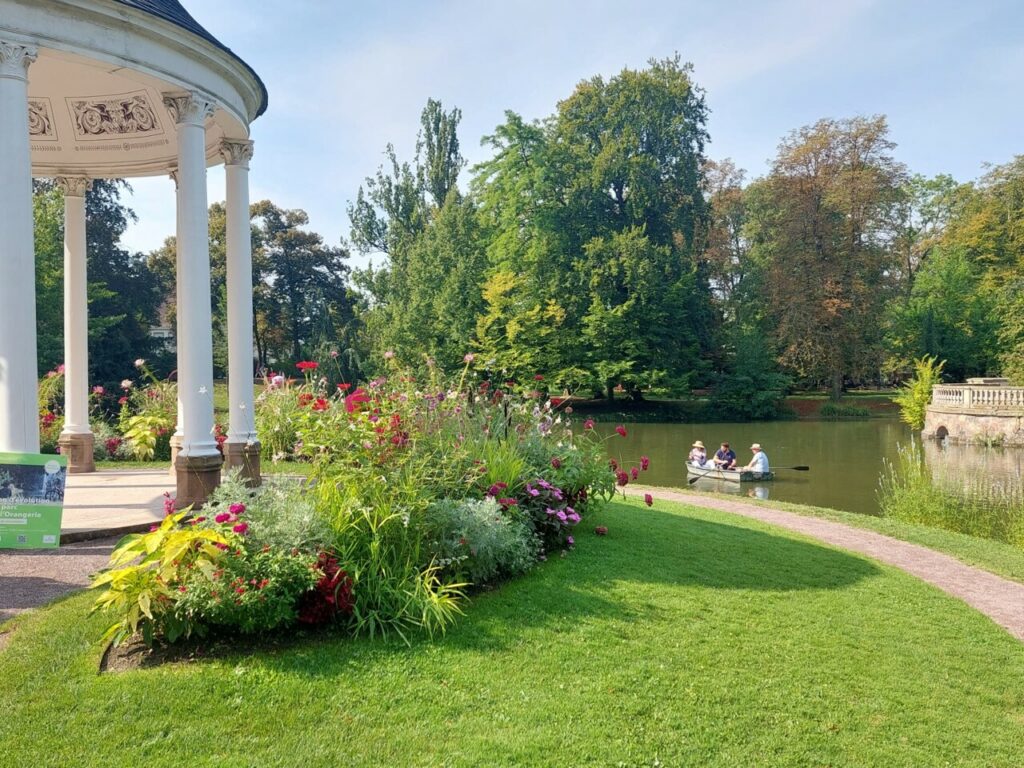 Parc de l Orangerie Strasbourg fin parcours trottinette détente

